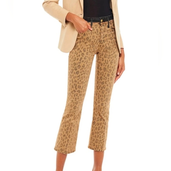 Frame Denim Leopard Le Crop Mini Boot, 24 - Picture 2 of 11